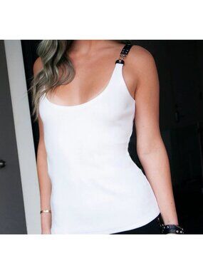 NWT LALITA Rib Garter Tank in White Size 1 (Small)